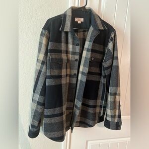J. Crew Wallace & Barnes Heavyweight Wool Plaid Shirt Jacket Size L